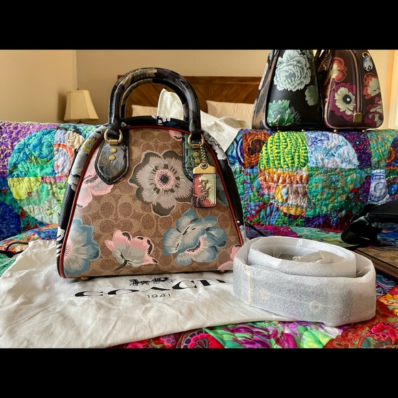 NWT Coach x Kaffe Marleigh Satchel - Picture 1 of 11